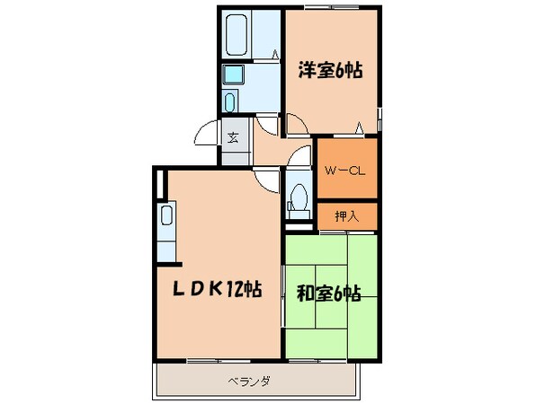 ペイサージュ上津の物件間取画像